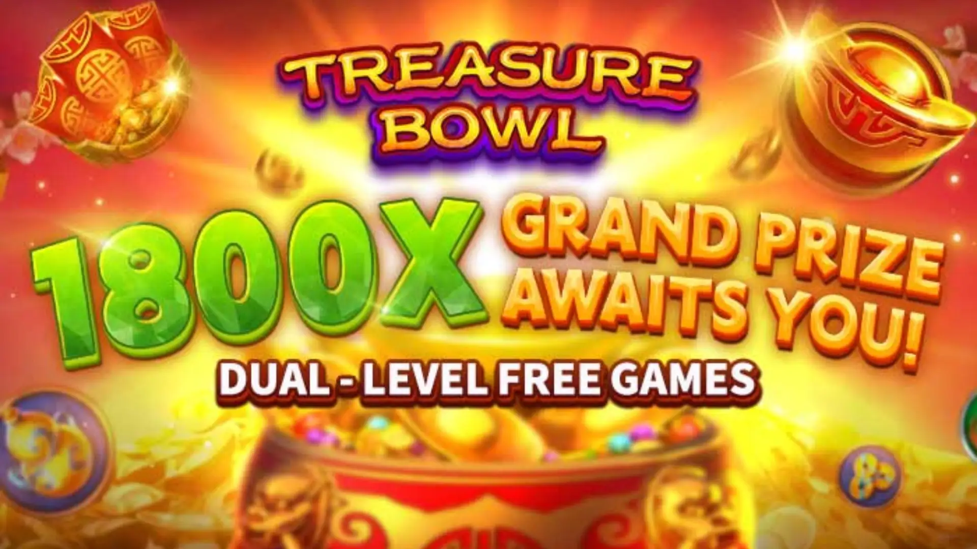 Multiplicadores Treasure Bowl sowin777 - 7777x Máximo com Tigela Dourada